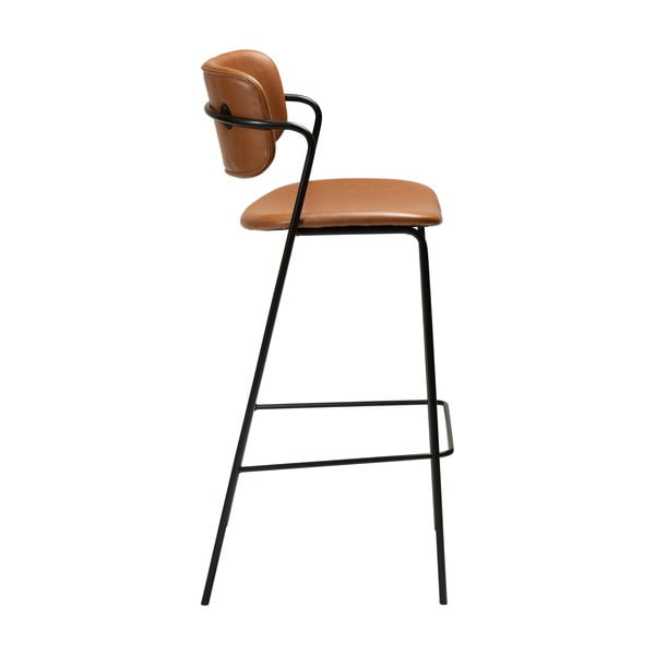 Ruda baro kėdė iš dirbtinės odos DAN-FORM Denmark Zed, aukštis 107 cm-image-3