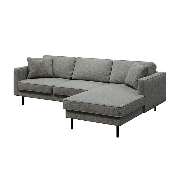 Tamsiai pilka kampinė sofa MESONICA Kobo, dešinysis kampas-image-2