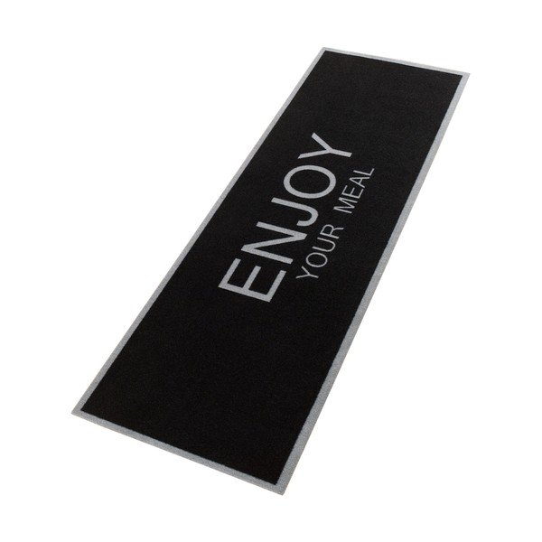 Juodos spalvos kilimėlis Zala Living Enjoy, 50 x 150 cm-image-3