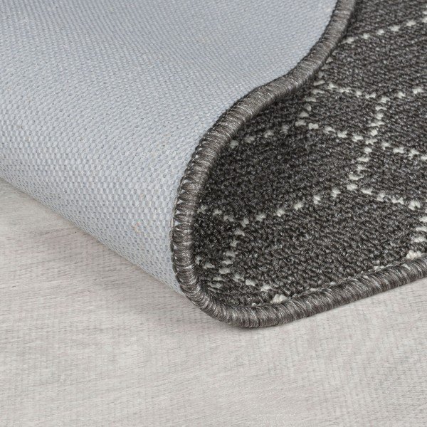 Skalbiamas kilimas tamsiai pilkos spalvos 57x230 cm Argyll – Flair Rugs-image-3