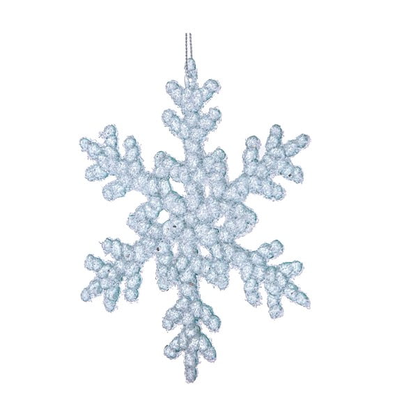Iš stiklo eglutės papuošimas ø 6 cm Snowflake – Dakls