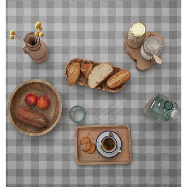 Staltiesė Couture Linen Lino Grey Vichy, 140 x 200 cm-image-2