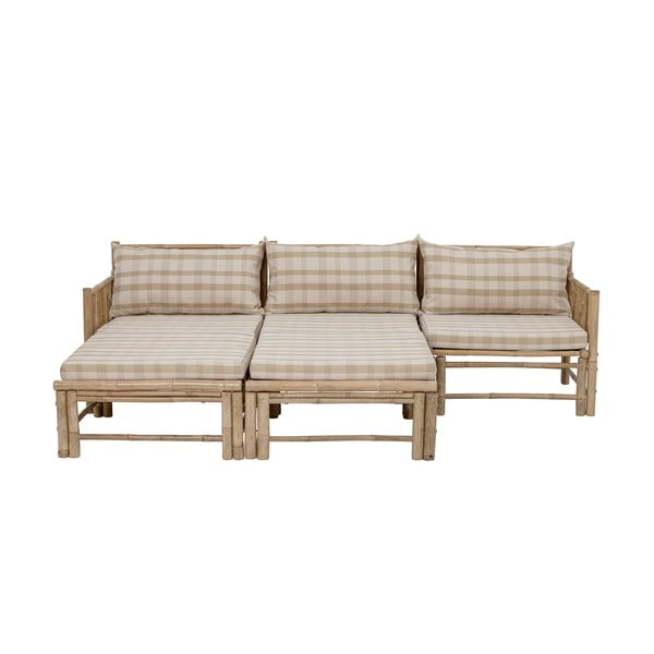 Modulinė sodo taburetė natūralios spalvos (su dešiniuoju kampu) Korfu – Bloomingville-image-2