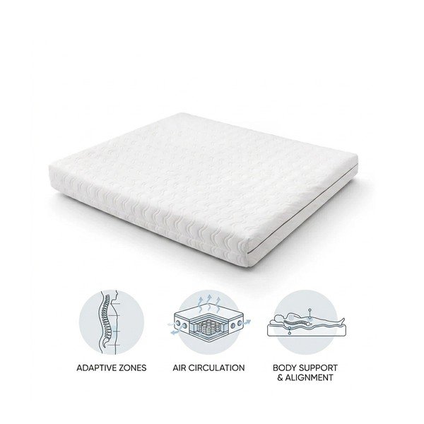 Vidutinio kietumo su termo regulacija čiužinys su spyruoklėmis 90x200 cm Dream Essence – Bonami Essentials-image-2