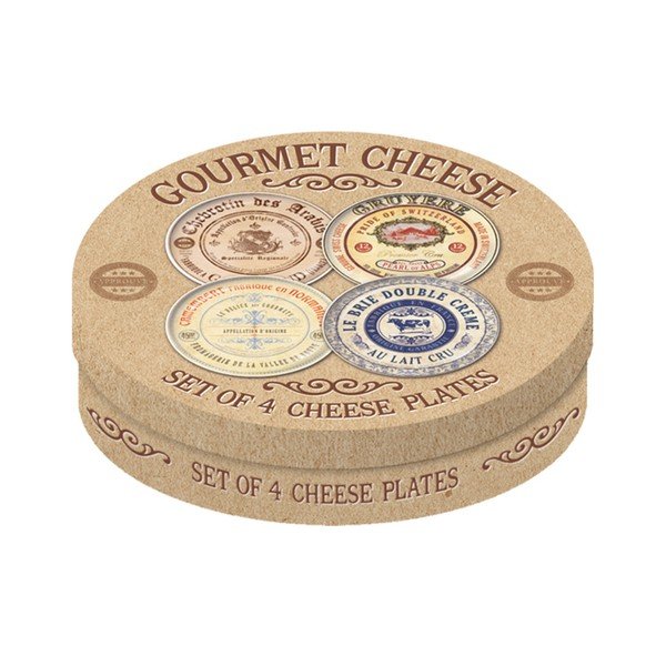 4 "Creative Tops Gourmet Cheese" keraminių desertinių lėkščių rinkinys-image-1