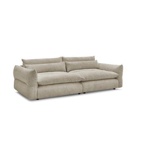 Smėlio spalvos sofa iš šenilinio audinio 276 cm Neil – Bobochic Paris-image-2