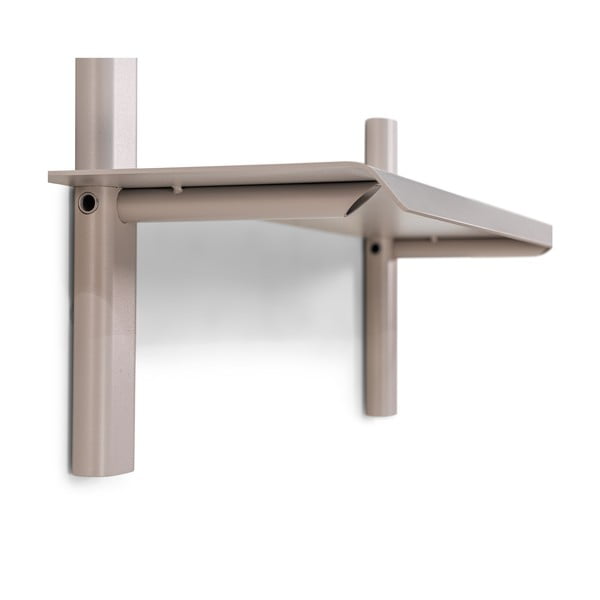 Taupe spalvos iš metalo sieninė lentyna 60 cm Hola – Spinder Design-image-3