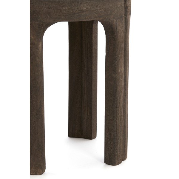 Apvalios formos šoninis stalas su akmens stalviršiu ø 45 cm Ali – Light & Living-image-4