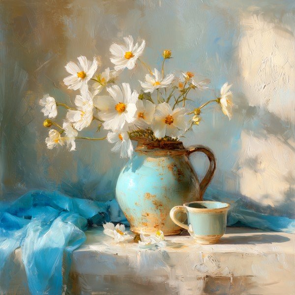 Spausdintas paveikslas su rėmeliu 70x70 cm Anemone – Styler
