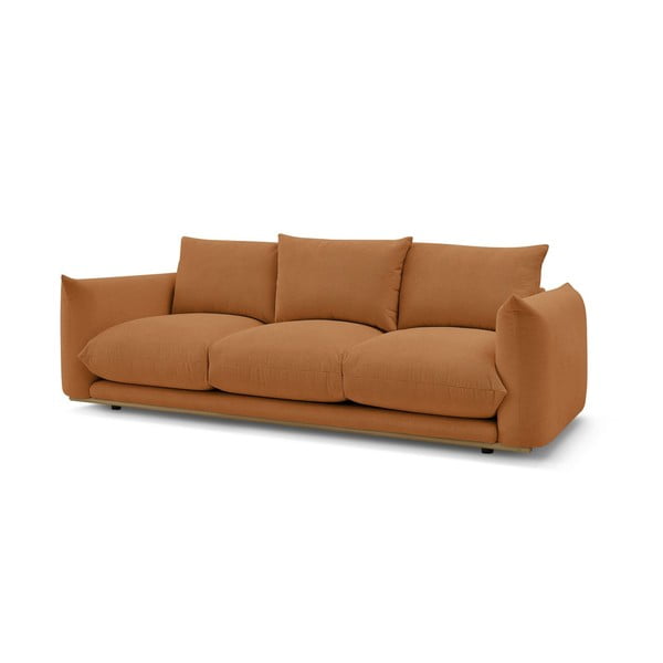 Sofa oranžinės spalvos 265 cm Ernest – Bobochic Paris-image-3