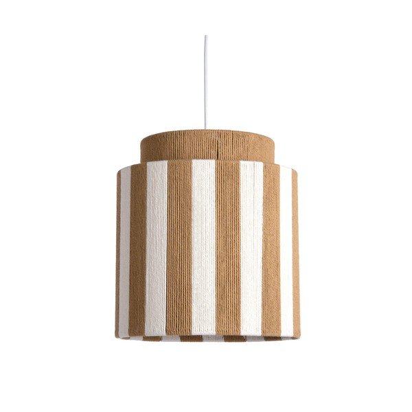 Baltos spalvos/natūralios spalvos iš virvės kabantis šviestuvas ø 30 cm Vienna Stripes – Leitmotiv
