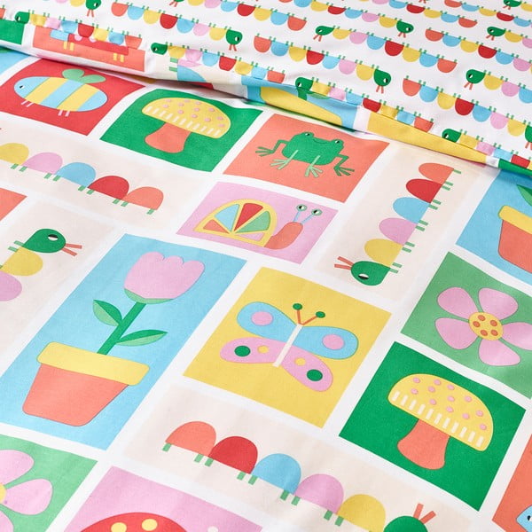 Dvigulė vaikiška patalynė 200x200 cm Curious Caterpillar – Catherine Lansfield-image-4