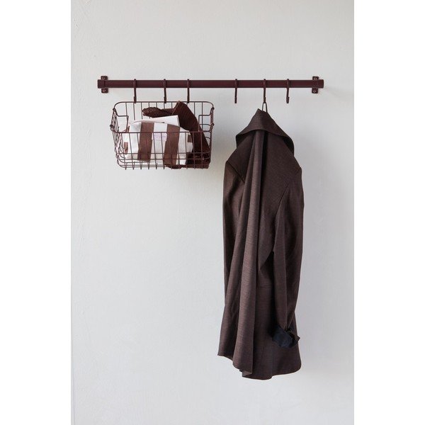 Bordo spalvos iš nerūdijančio plieno sieninė lentyna 70 cm Hang-It – Mette Ditmer Denmark-image-2