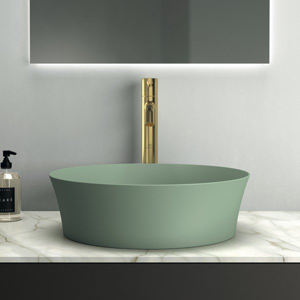 Iš keramikos apvalios formos praustuvas žalios spalvos ø 40 cm Ipalyss – Ideal Standard-image-4