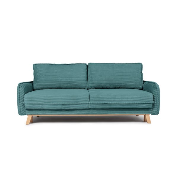 Sulankstoma sofa turkio spalvos iš kordinio velveto 218 cm Tori – Bonami Selection