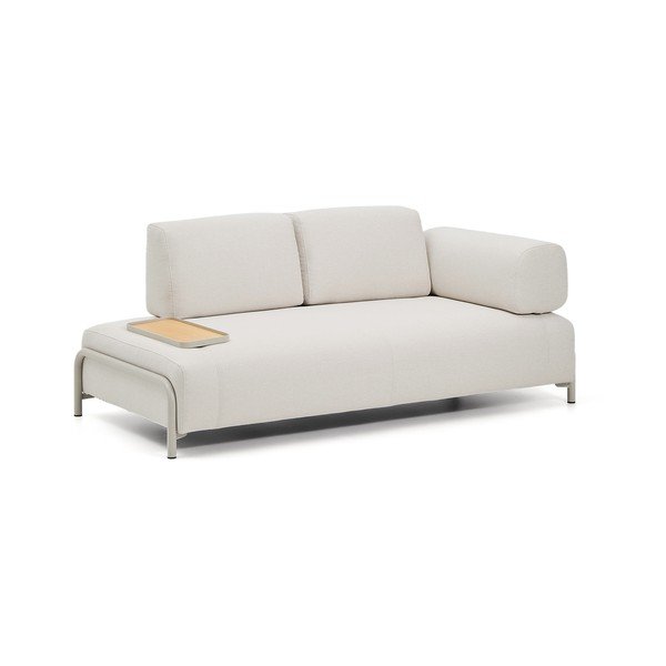 Smėlio spalvos sofa iš šenilinio audinio 200 cm Compo – Kave Home-image-2