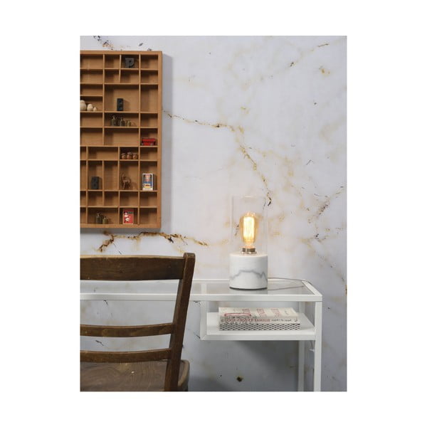 Baltas marmurinis stalinis šviestuvas "Citylights Athens", aukštis 25 cm-image-1