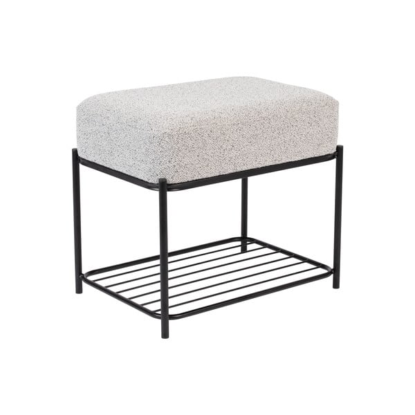 Šviesiai pilkos spalvos pufas Milou – White Label-image-2