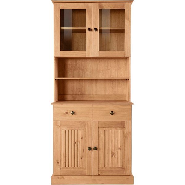 Iš pušies masyvo vitrina natūralios spalvos 181x34 cm Mille – Støraa