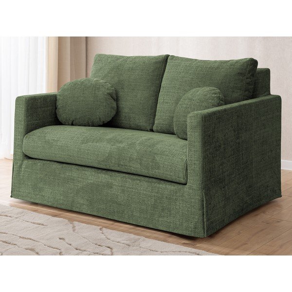 Žalios spalvos sofa 140 cm Paphos – Ropez-image-4