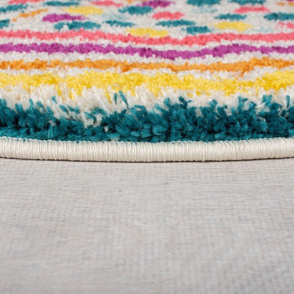 Apvalios formos kilimas 100x100 cm Rainbow Spot – Flair Rugs-image-4