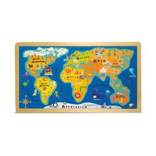 Dėlionė rėmelyje Legler Pasaulio žemėlapis