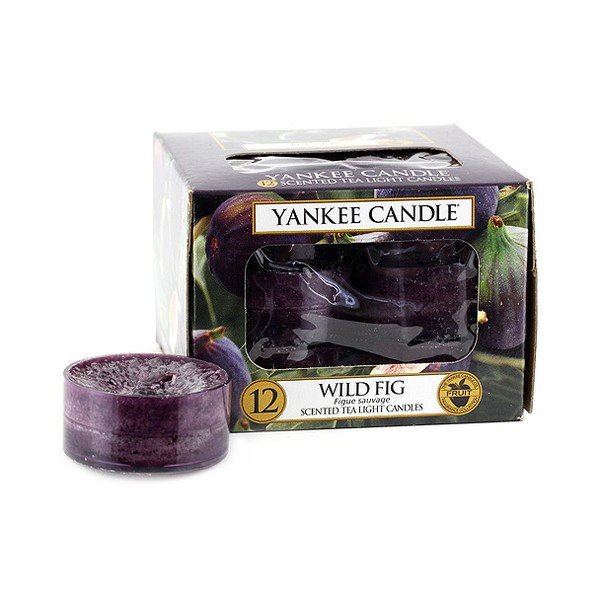 "Yankee Candle" 12 žvakių rinkinys su laukinių figų kvapu, degimo trukmė 4 - 6 val.