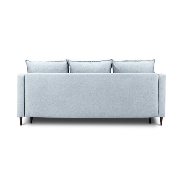 Šviesiai mėlyna sofa-lova su daiktadėže Mazzini Sofas Ancolie, 215 cm-image-3