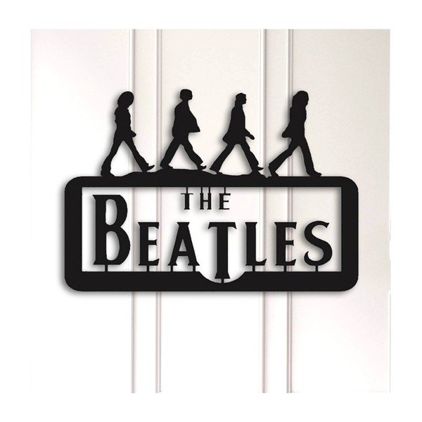 Juoda sienų apdaila The Beatles