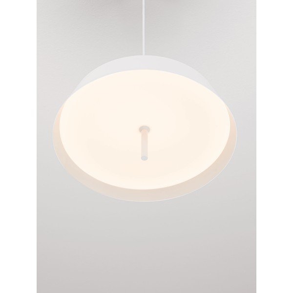Baltos spalvos iš aliuminio kabantis šviestuvas LED su pritemdymo funkcija ø 45 cm Velio – Nova Luce-image-2