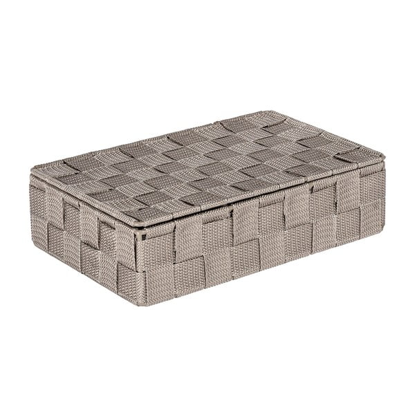 Rudos spalvos vonios kambario dėklas su dangčiu Wenko Adria-image-1