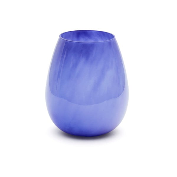 Mėlynos spalvos iš stiklo  vaza (aukštis 26 cm) Kelse – Kave Home-image-3