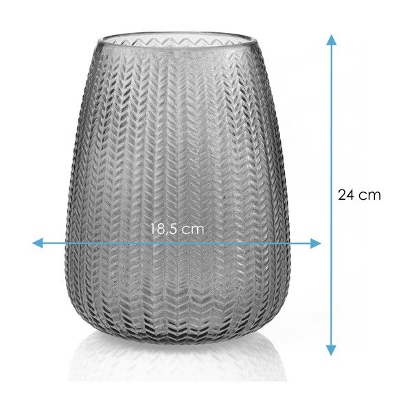 Žalios spalvos iš stiklo  vaza (aukštis 24 cm) Sevilla – Restilo-image-3