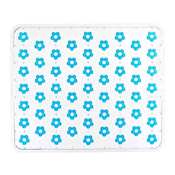 Mėlynas "Wenko" kilimėlis į kriauklę "Fleurelle", 32 x 26,5 cm