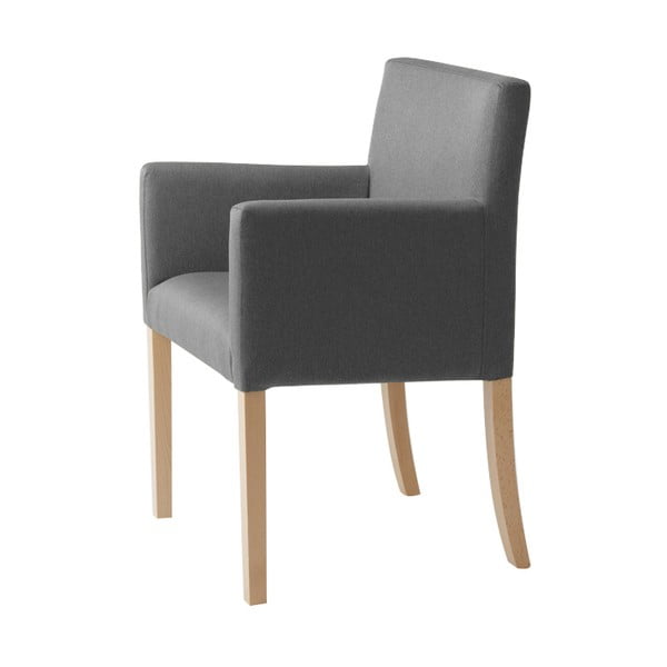 Plieninis pilkas fotelis Custom Form Wilton