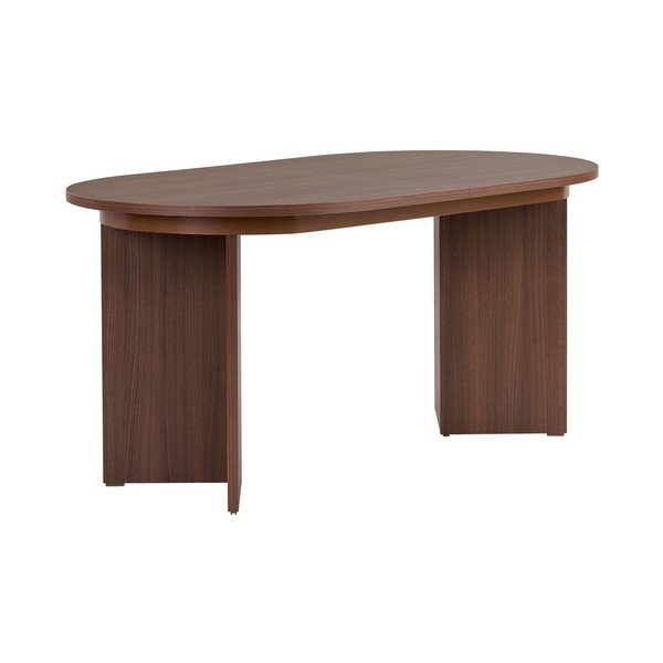 Prailginamas valgomojo stalas su papildomu stalviršiu iš riešutmedžio 90x160 cm Sorell – Kalune Design