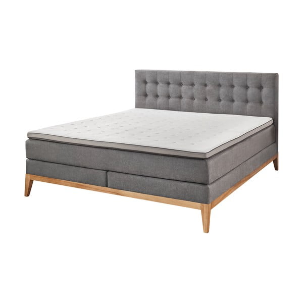 Spyruoklinė lova pilkos spalvos 180x200 cm Westwood – Rojaplast