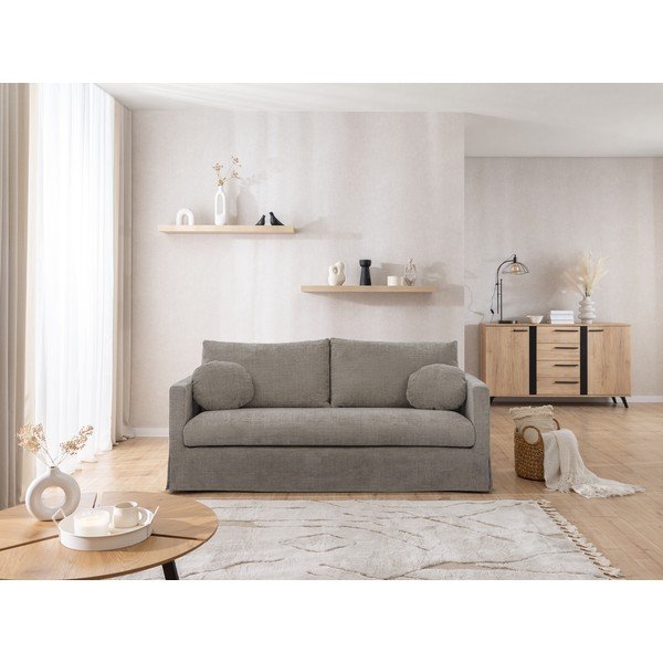 Pilkos spalvos sofa 195 cm Paphos – Ropez-image-4