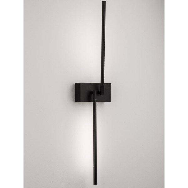 Juodos spalvos iš metalo sieninė lempa LED su sulankstoma konstrukcija Raccio – Nova Luce-image-3