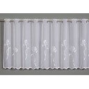 Baltos spalvos iš šydo permatoma užuolaida 140x48 cm Dandelion – Sehlbach