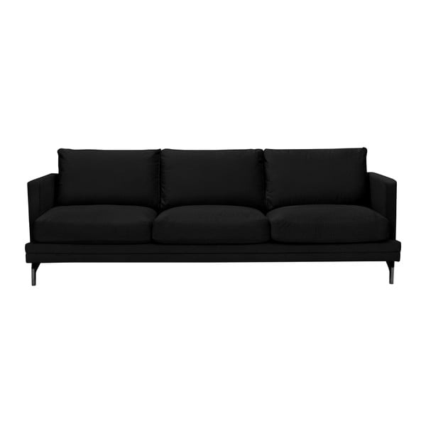 Juoda sofa su juodos spalvos kojūgaliais "Windsor & Co Sofos Jupiter