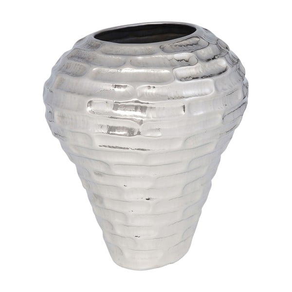 Balta ovali vaza "Kare Design Sait Tropez", aukštis 40 cm