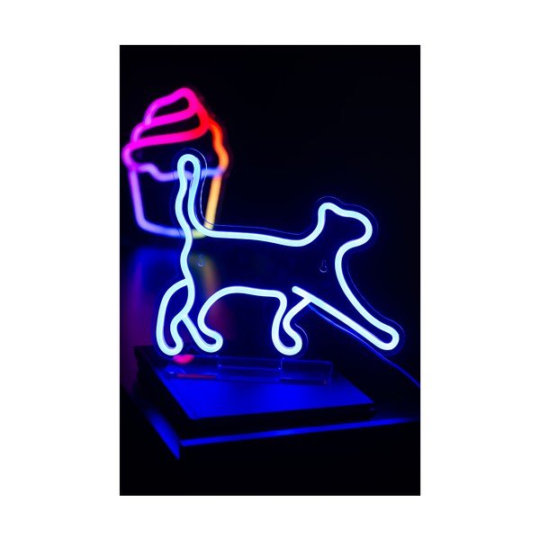 Mėlynos spalvos neoninis apšvietimas LED 5 W Walking Cat – Leitmotiv-image-1