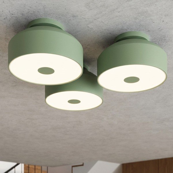 Šalavijo spalvos iš plieno lubinis šviestuvas ø 30 cm Omiq – Sollux-image-3