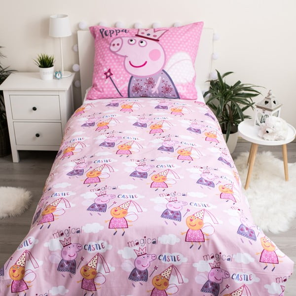 Vaikiška medvilninė patalynė Jerry Fabrics Peppa Pig, 140 x 200 cm-image-2