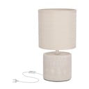 Stalinis šviestuvas smėlio spalvos (aukštis 26 cm) su tekstiliniu gaubtu Dina – Candellux Lighting