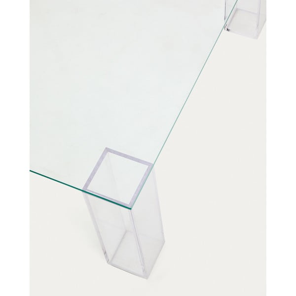 Iš stiklo kavos staliukas 85x85 cm Adularia – Kave Home-image-3