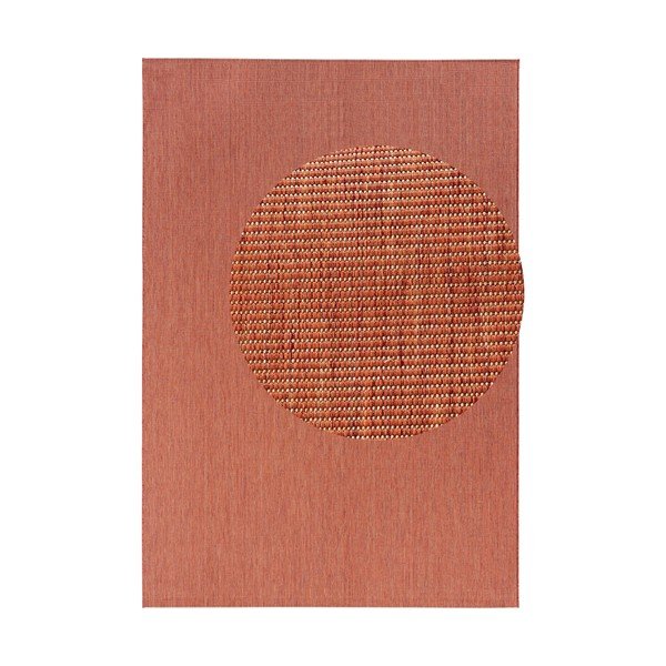 Terakotos spalvos kilimas, tinkamas naudoti lauke Bougari Match, 200 x 290 cm