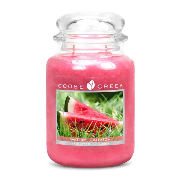 Kvapnioji žvakė stikliniame indelyje "Goose Creek Watermelon", 150 valandų degimo