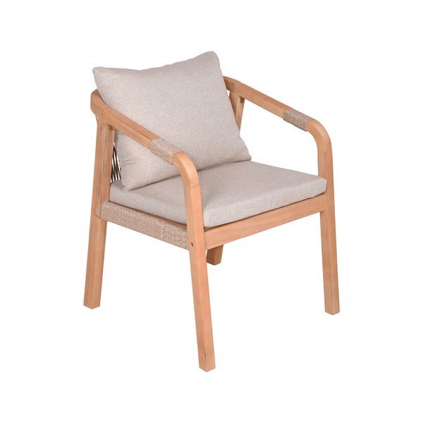 Natūralios spalvos medžio masyvo sodo kėdės 2 vnt. Bogota – Garden Pleasure